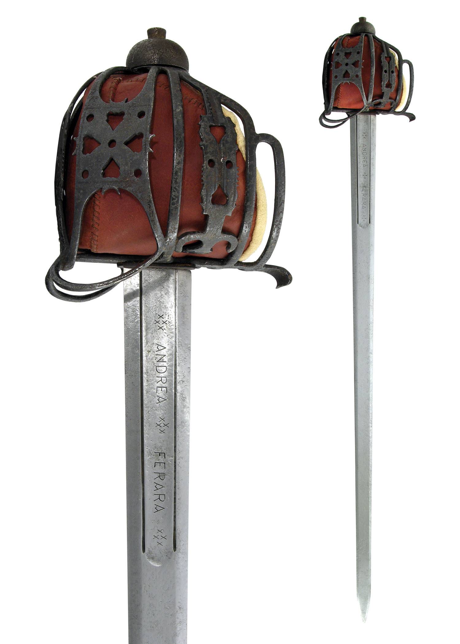 Schottisches Breitschwert mit Korbgriff, Antikversion