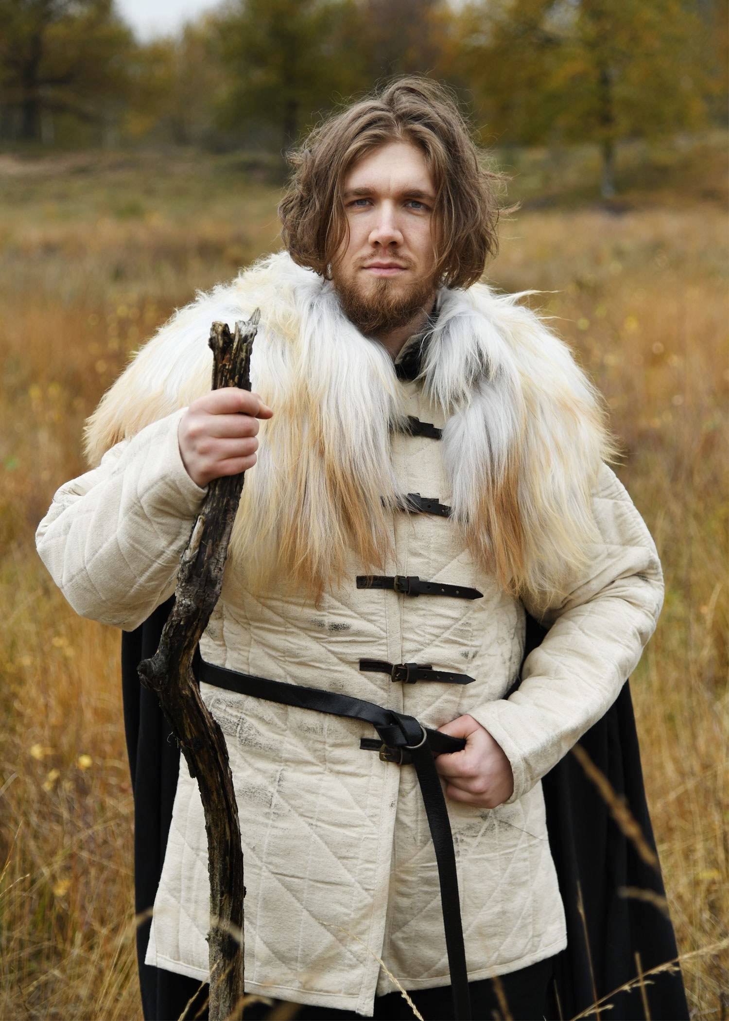 Viking Schoudervacht, Schouderbont, gemaakt van een Noors Schapenras, gemêleerd