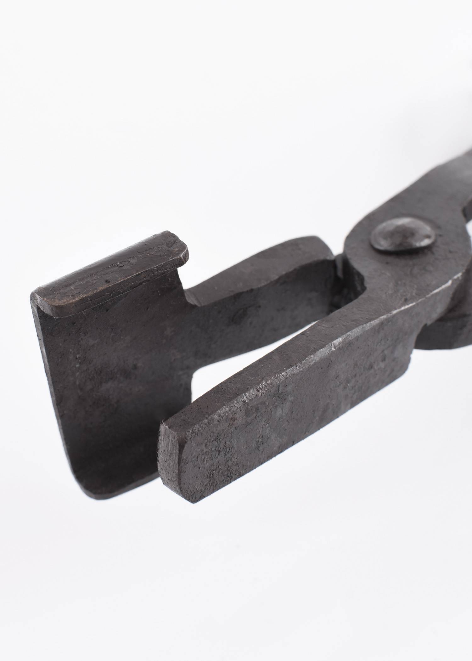 Mittelalter Schlossmaulzange, Schmiedezange 45 x 20 mm