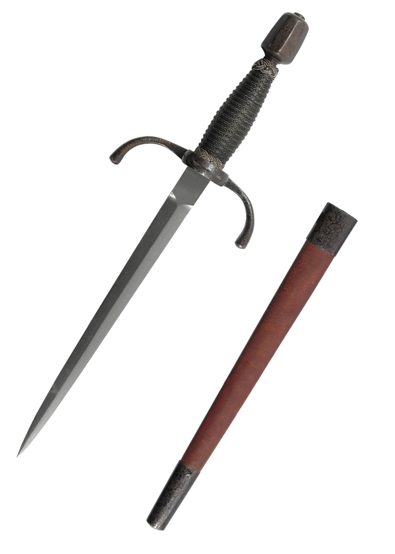 ​Solingen Main Gauche, Linkshand-Begleitdolch, Antikversion, Scharf