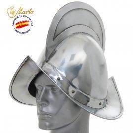 Spaanse Morion Helm 16e-17e eeuws gegraveerd