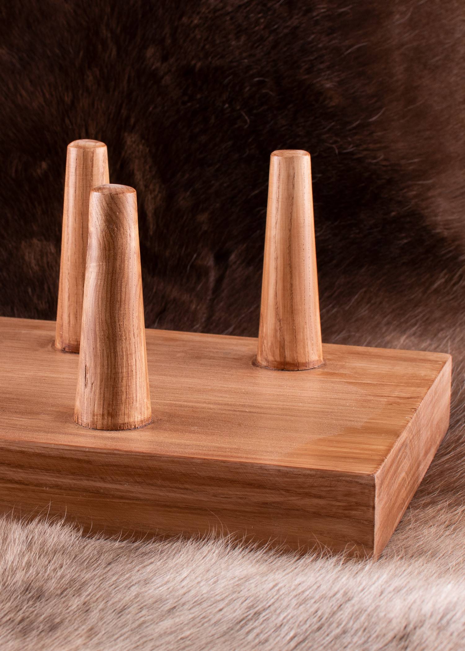 ​Ausstellungsständer / Mehrfachständer aus Holz für 13 Speerspitzen