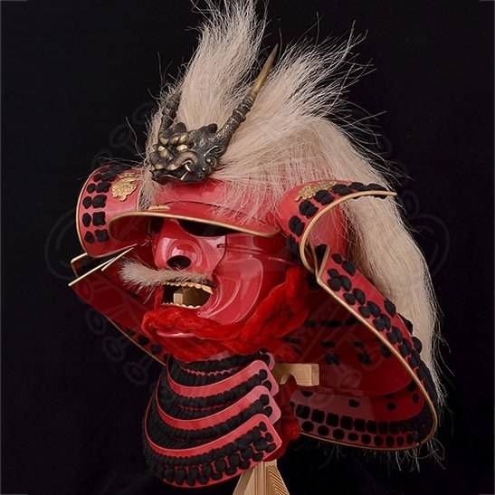 Kabuto-helm van Takeda Shingen, met Mempo-Masker