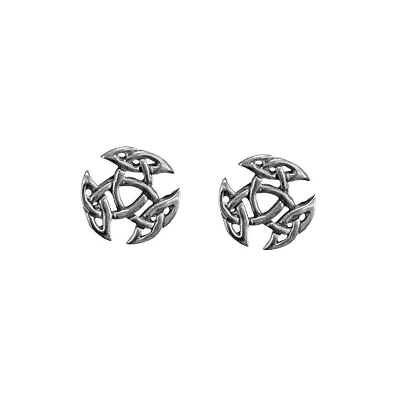 Open Triad Oorbellen Zilver