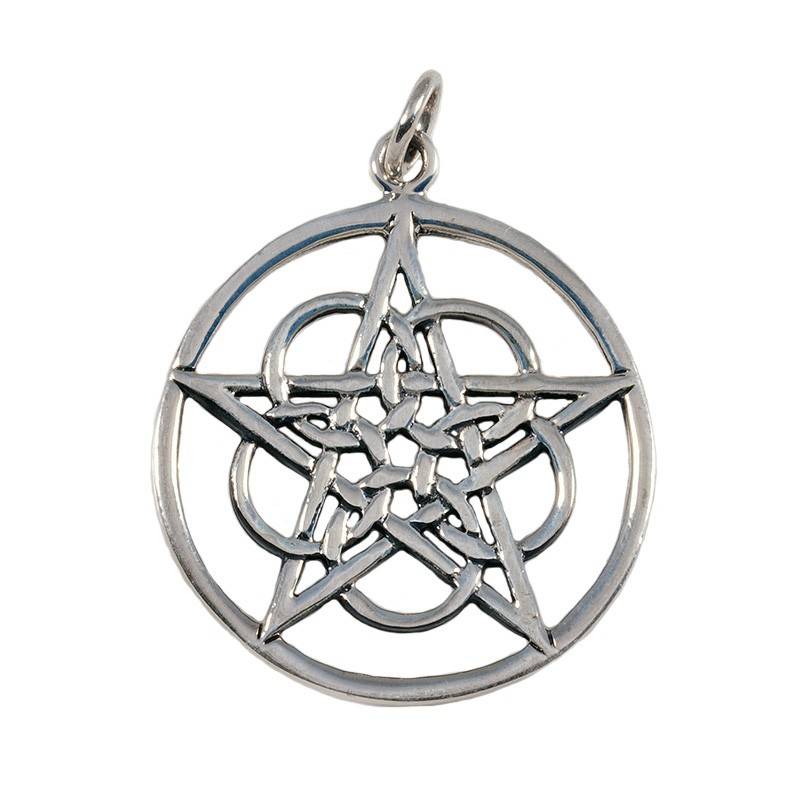 Keltische Pentagram Hanger in Zilver