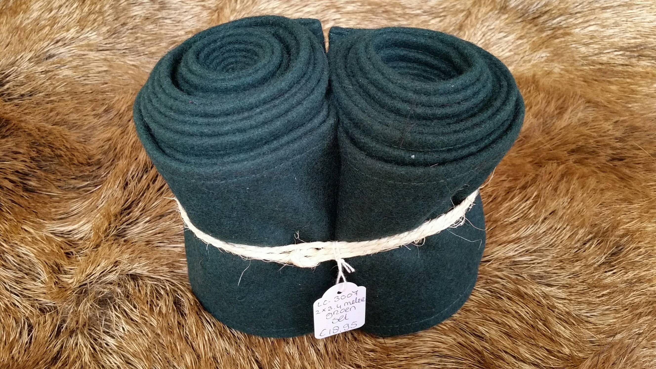 Viking Beenwikkelset van +/- 3.5 meter in Wol, Groen