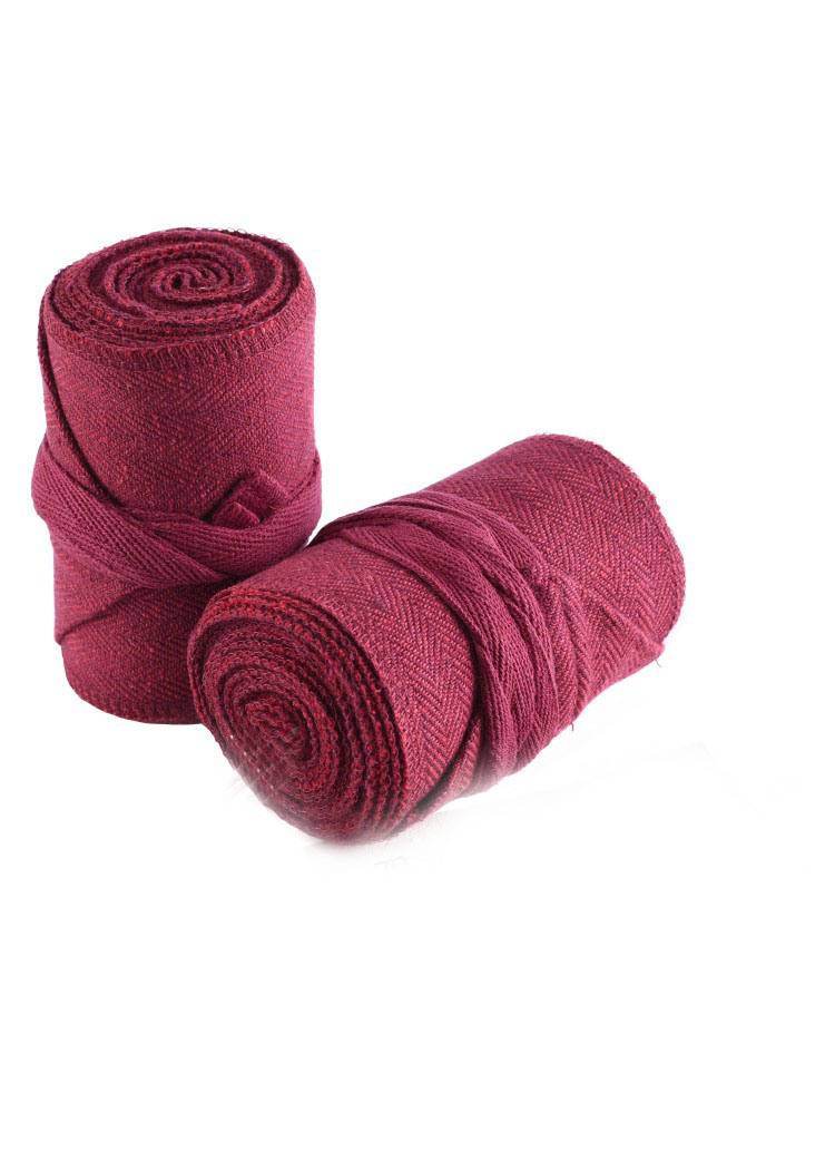 Viking Beenwikkelset in Visgraadmotief, 3.5 mtr. per Been in Rood