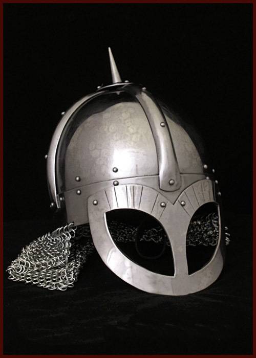Viking-brilhelm Gjermundbu-stijl, (550 - 793 n.Chr.), 2 mm staal