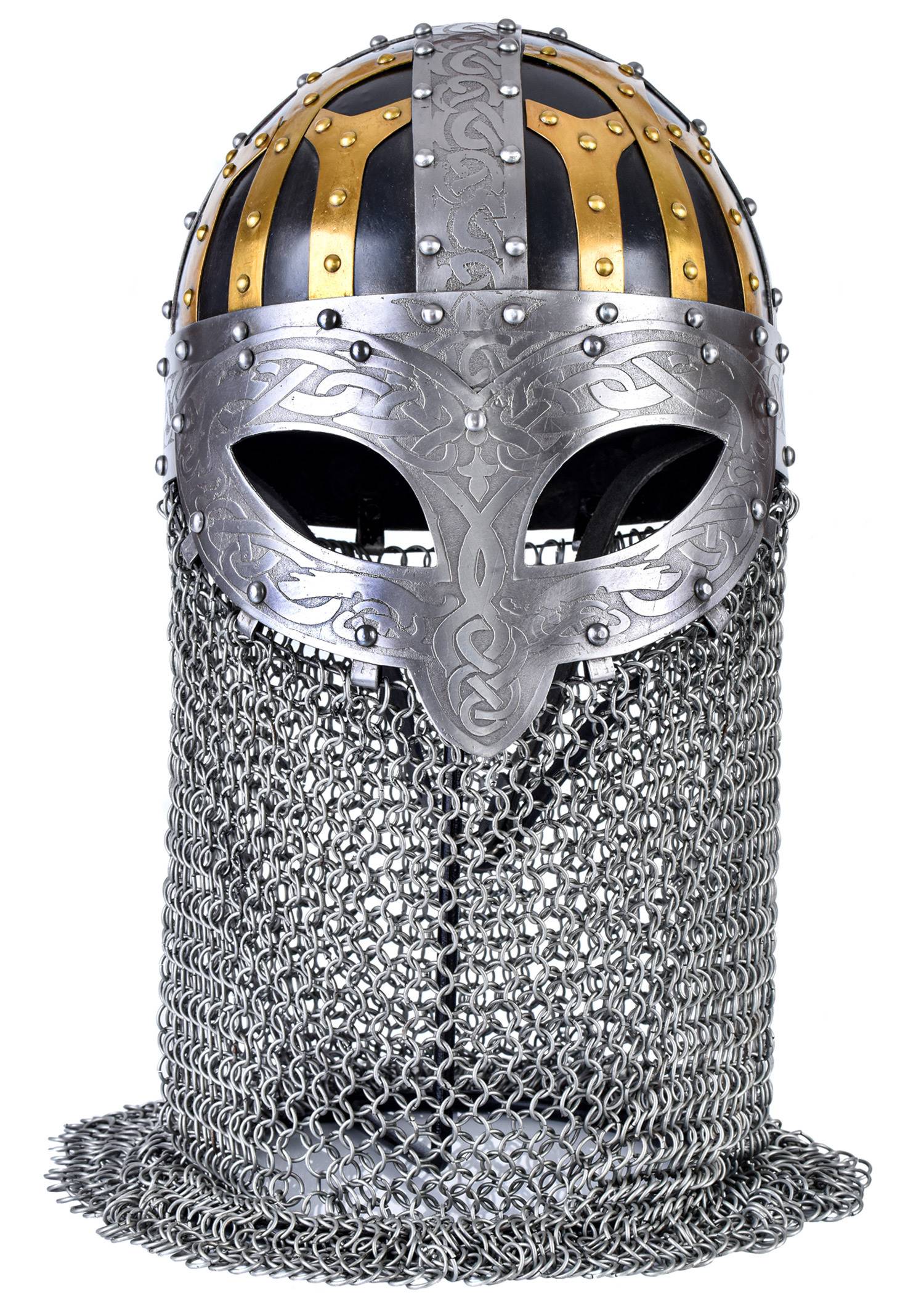 Viking Brilhelm, Spangenhelm met Maliënkolder