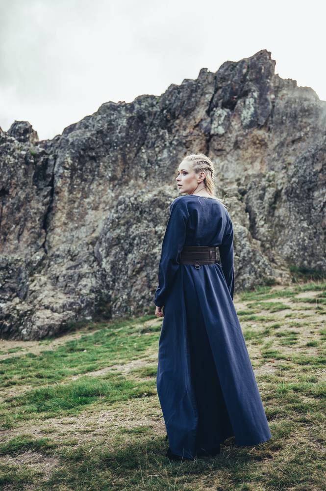 Viking Dames Onderjurk in Blauw