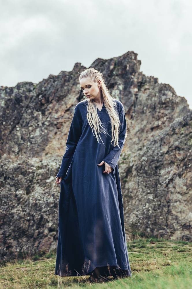 Viking Dames Onderjurk in Blauw