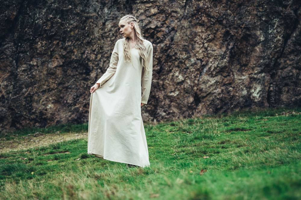 ​​Viking Dames Onderjurk in Natuurkleur