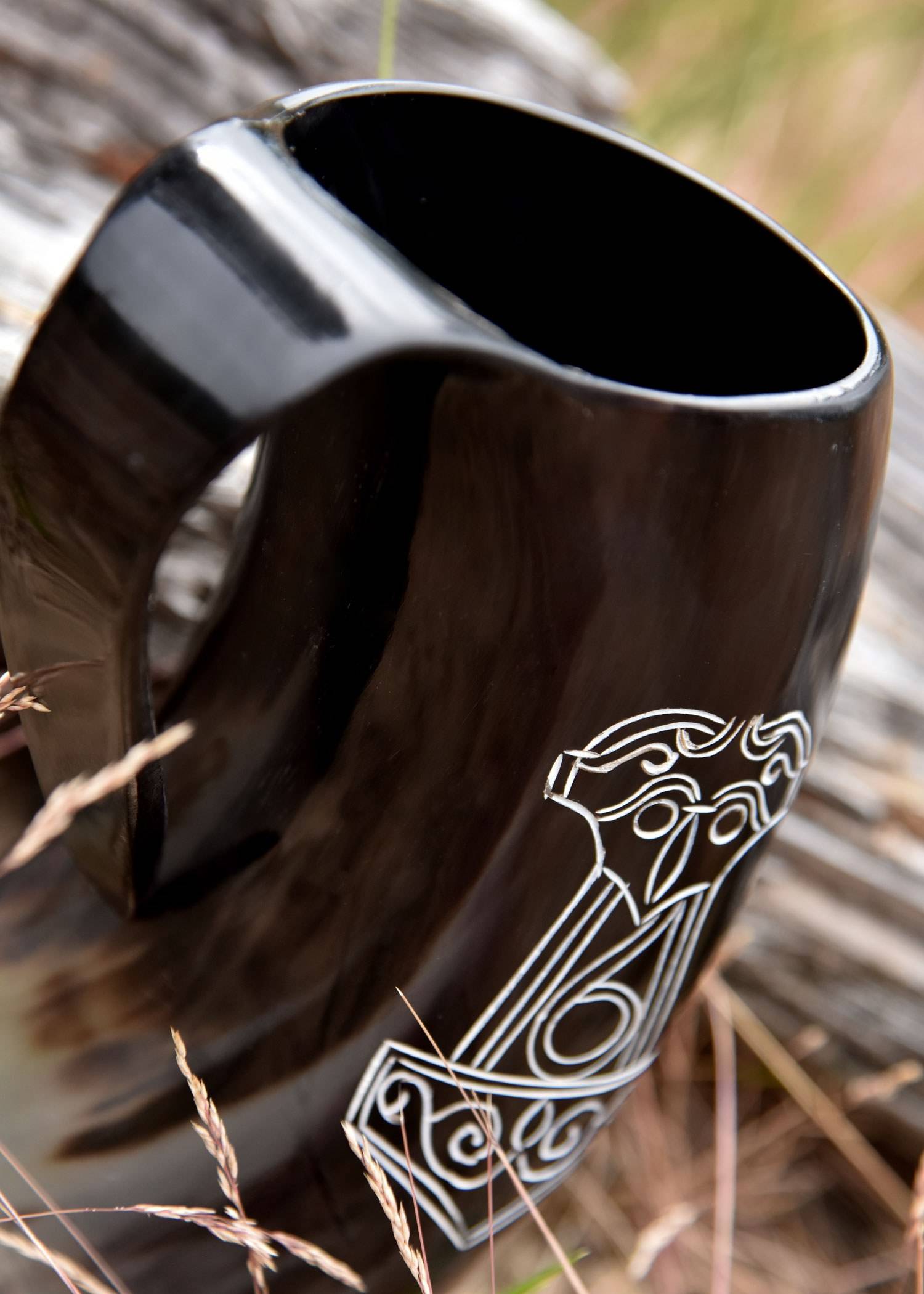Viking Drinkbeker / Bierpul gemaakt van echt hoorn