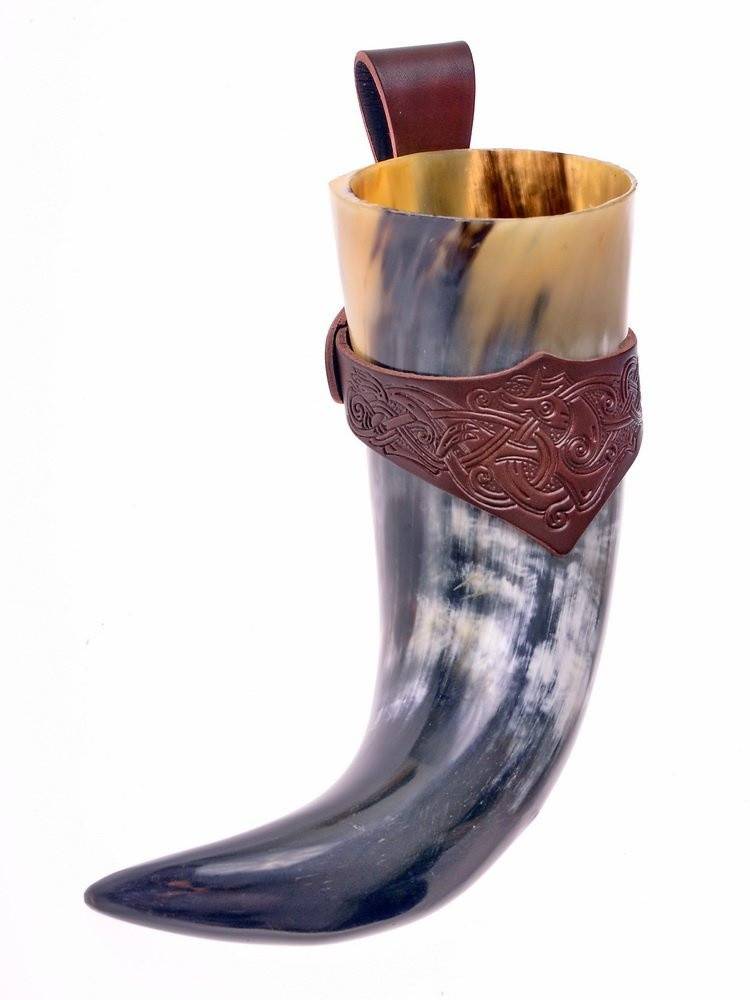 Viking Drinkhoornhouder Middel in Bruin