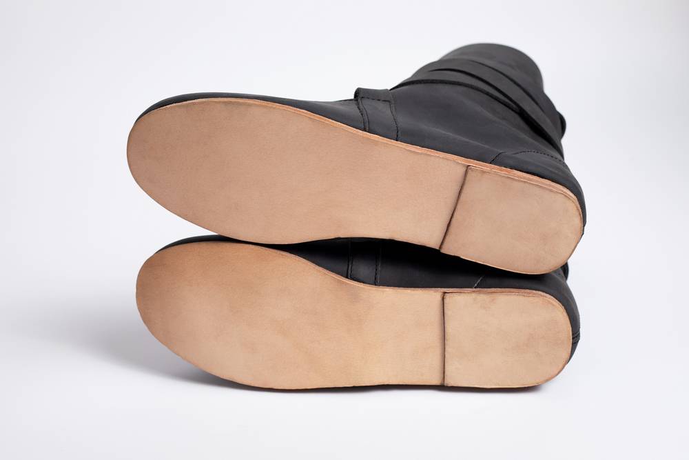 Wikinger Stiefel Haithabu in Schwartz