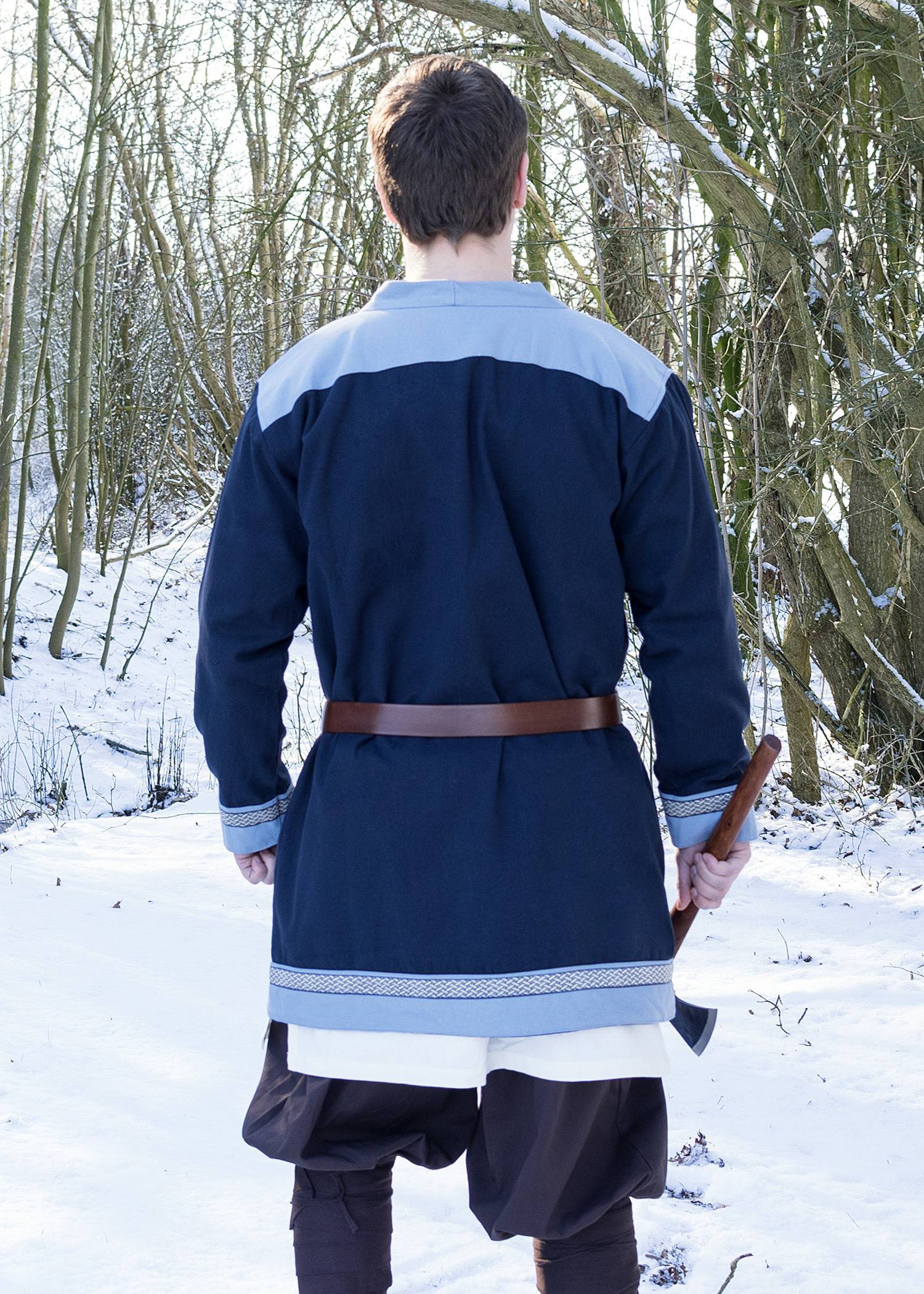 Viking Kaftan in Donkerblauw