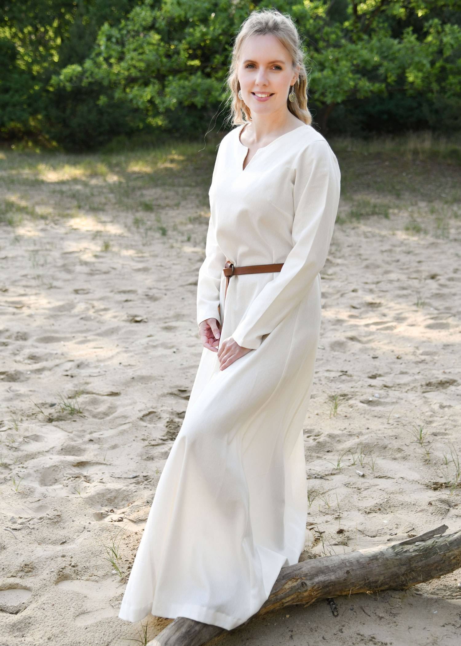 Leichtes Mittelalter Kleid, Wikingerkleid, natur