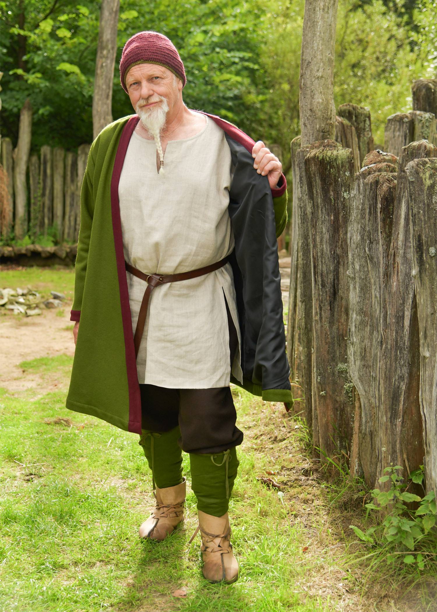Viking 100% Wollen "Ragnar"  jas in Vikingstijl