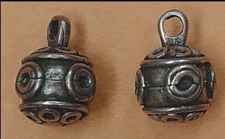 Viking Knopen in Zilver, Polen 9e eeuws (foto is brons)(UITVERKOOP)