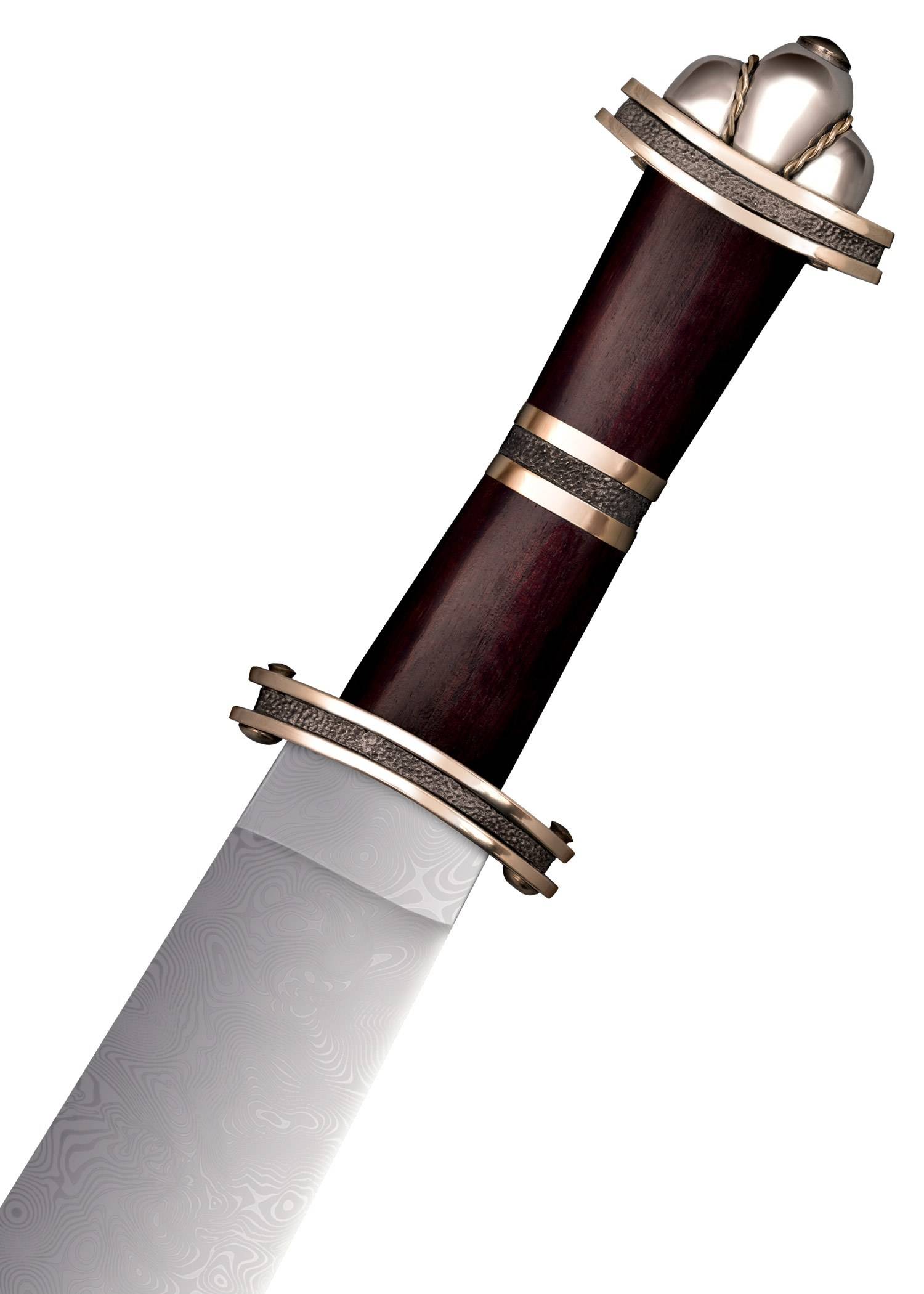 Viking Lang Sax van Damaststaal, Scherp
