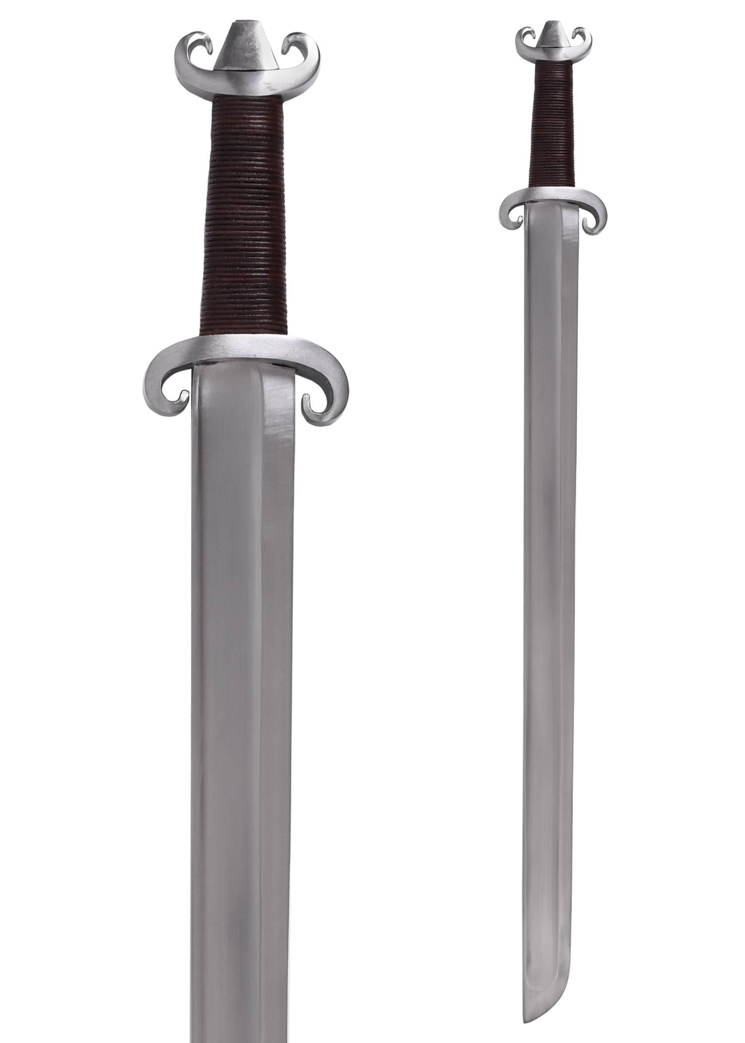 Viking lange sax, Peterson type G, met lederen schede (deco)