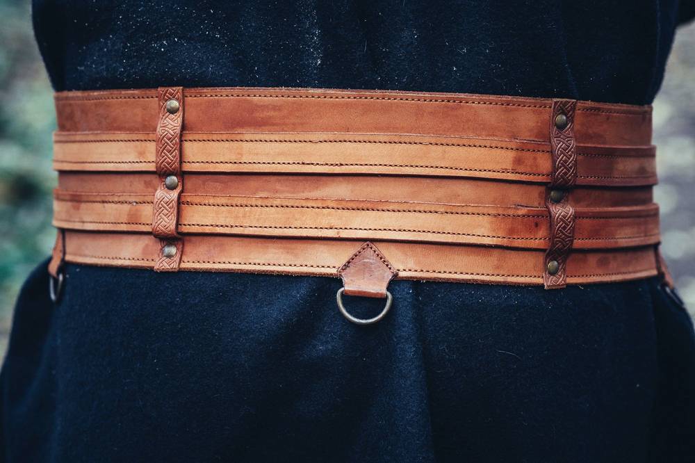 Viking Riemgordel in Lichtbruin/Cognackleur Bruin Leder