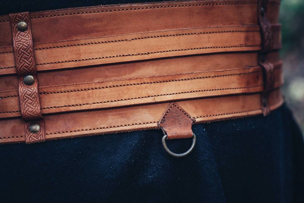 Viking Riemgordel in Lichtbruin/Cognackleur Bruin Leder