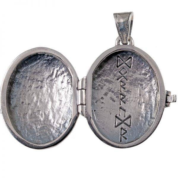 Viking Medaillon Hanger met Valknut in Zilver (925er)