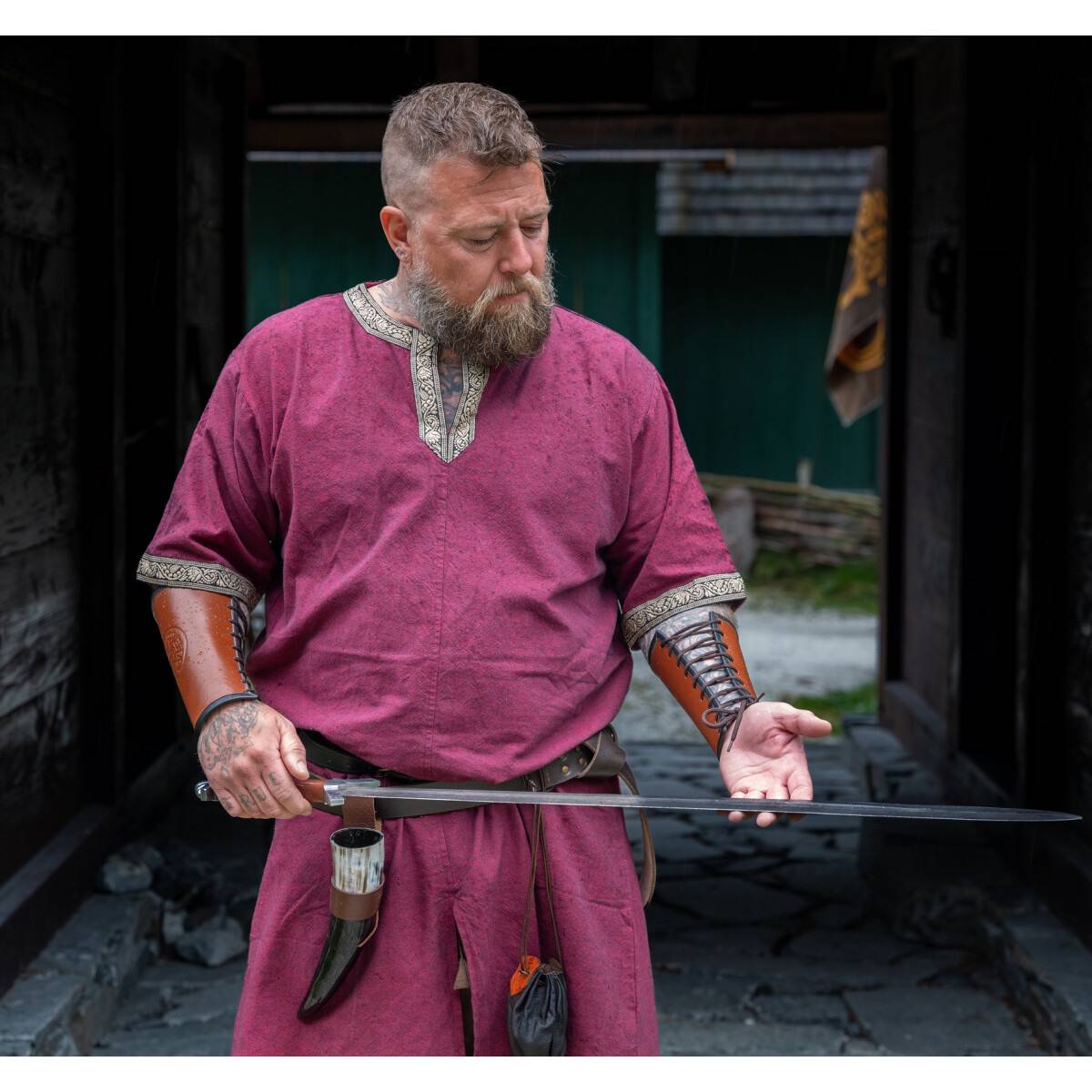 ​Middeleeuws - Viking Tuniek in Rood