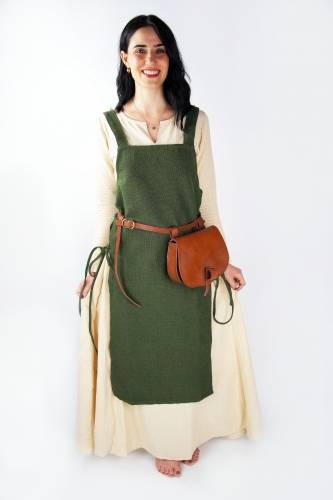 Viking Dames Overkleed in Groen in Katoen