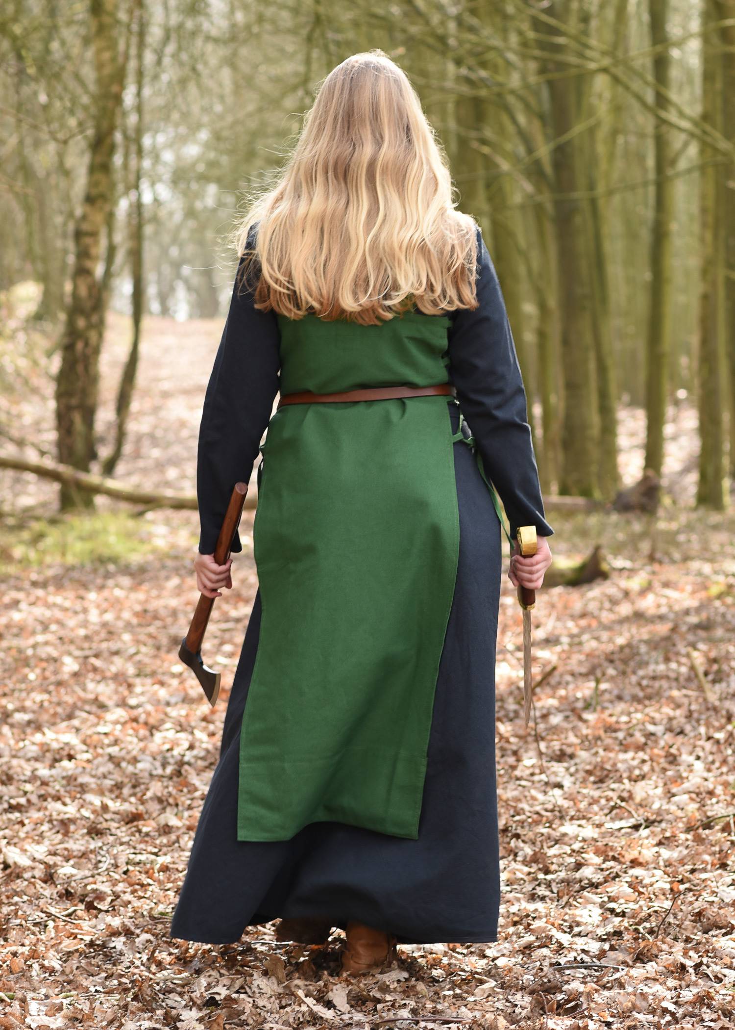 ​Wikinger Überkleid / Trägerkleid, grün