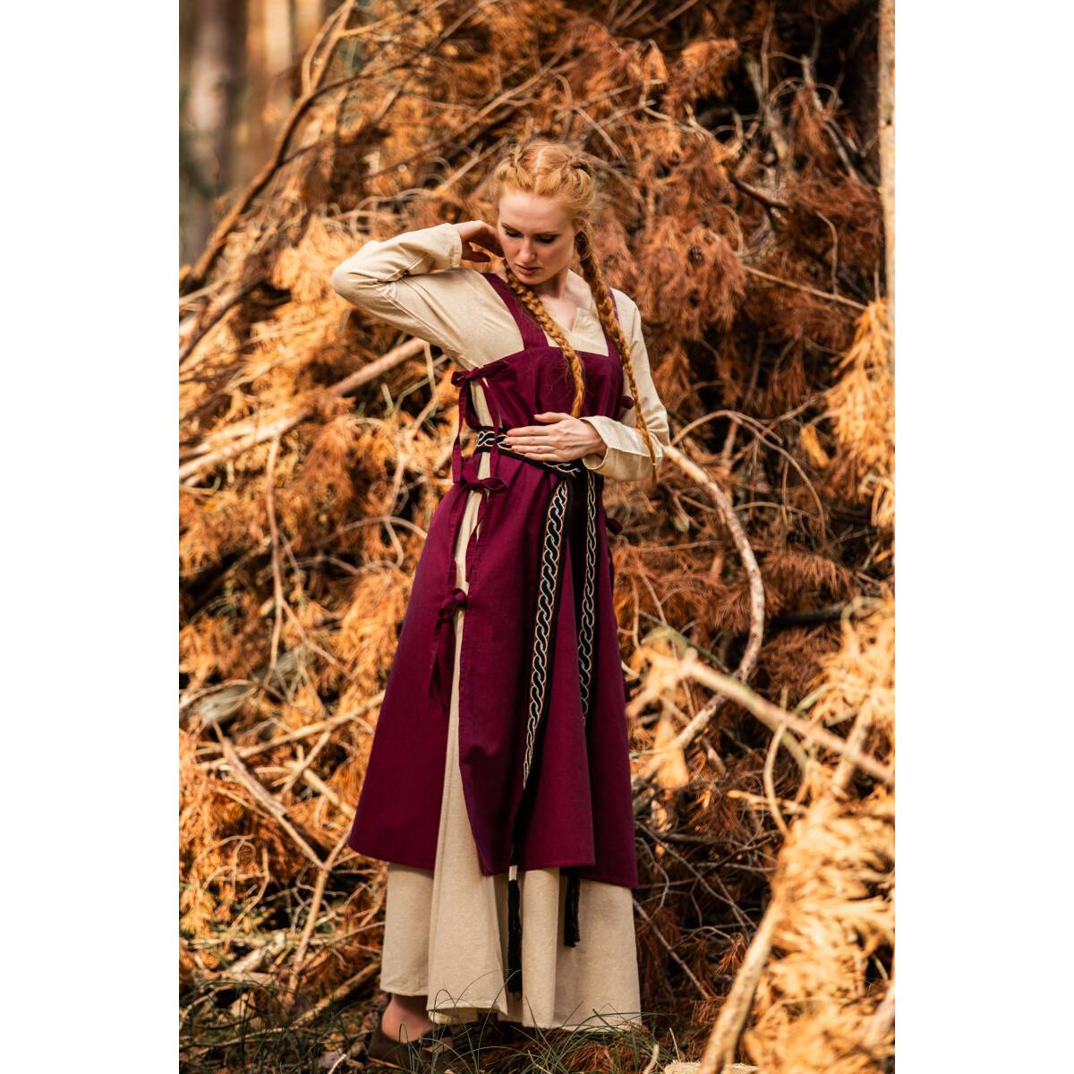 Mittelalter Überkleid in Rot