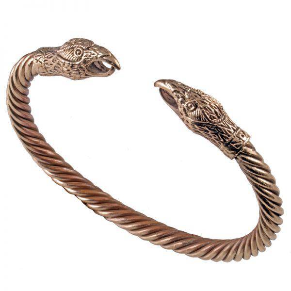 Viking Odins Raven Armband in Brons