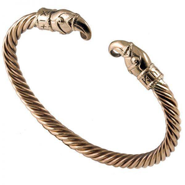 Viking Odins Raven Armband in Brons