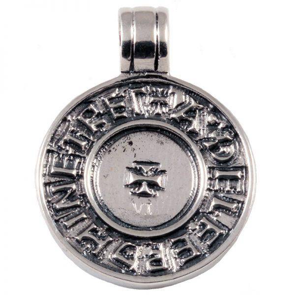 Viking Raven Munt Hanger in Zilver (925er)