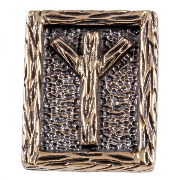 Viking Armband Los Ornament Letter Z in Brons