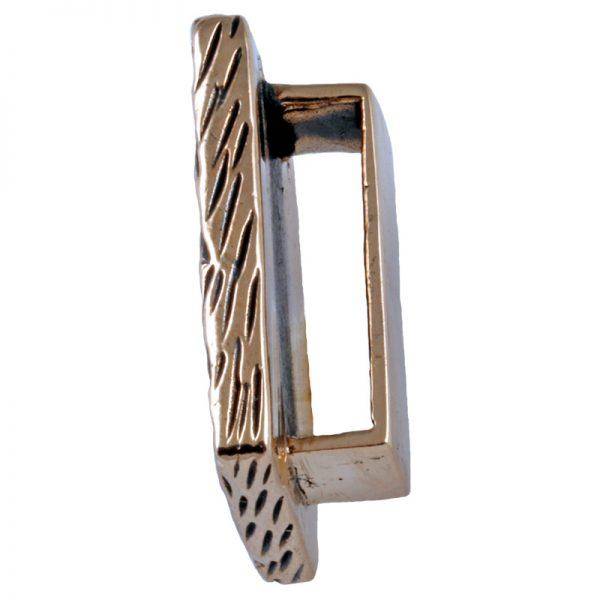 Viking Armband Los Ornament met Letter K in brons