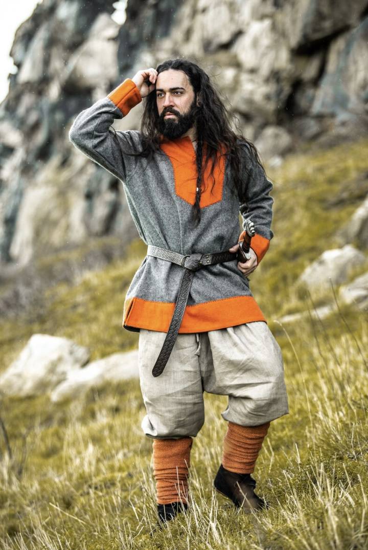 Viking Rus broek in 100% linnen in Zandkleur-Beige