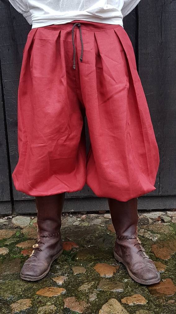 Viking Rusvik Broek, Linnen in Maat L in Rood