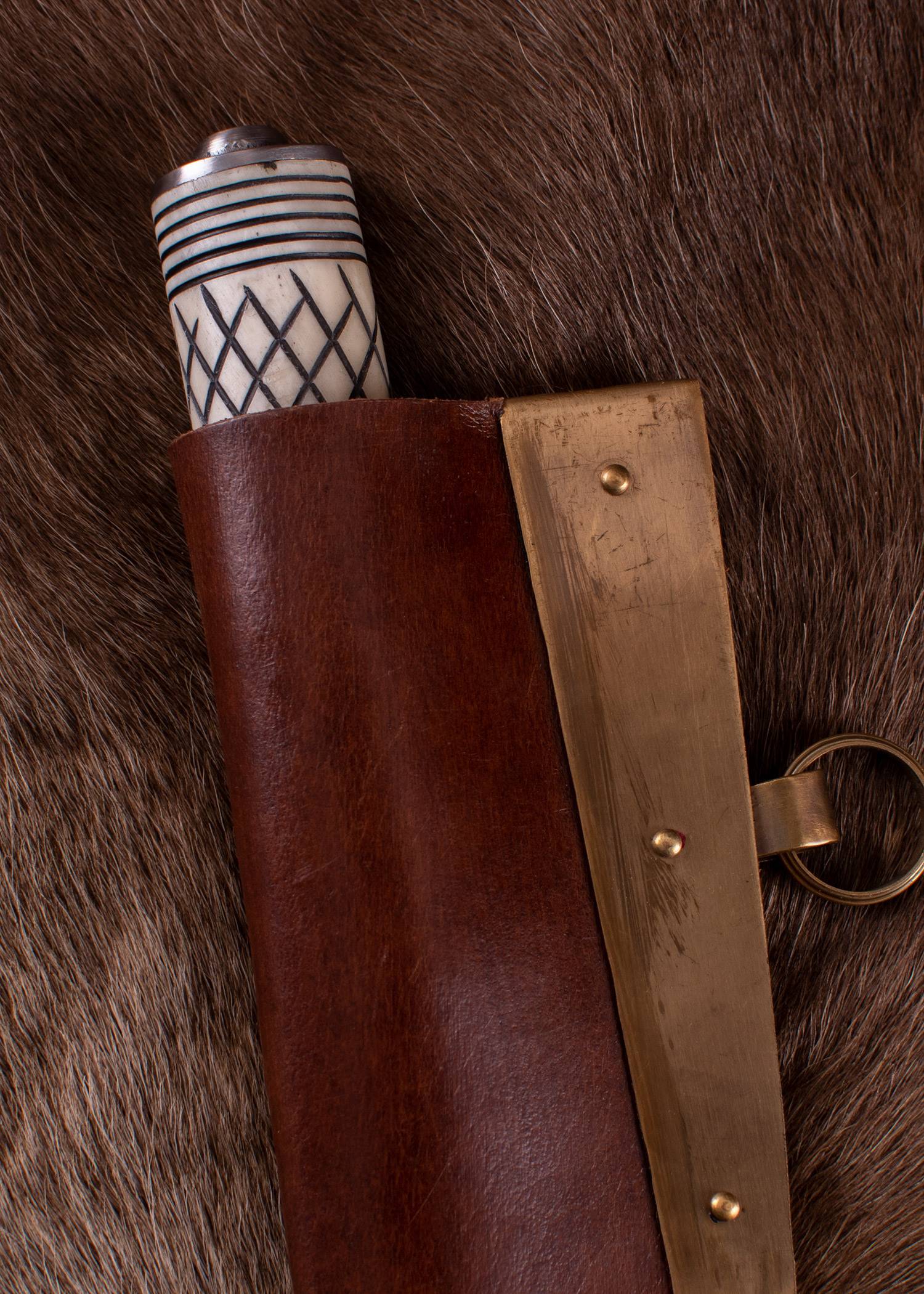Wikinger Skramasax, Saxmesser mit Knochengriff