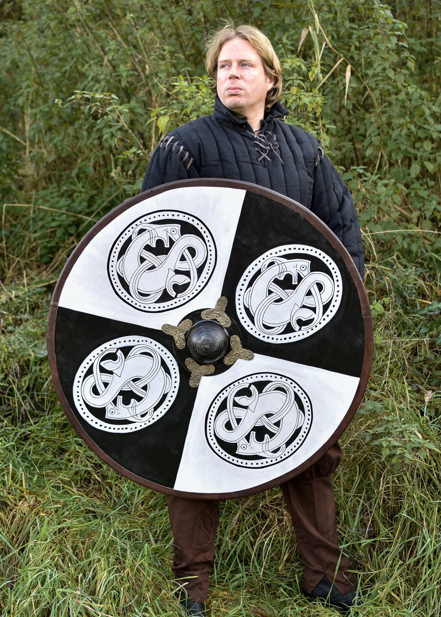 Viking Schild met Noorse Griffioenen, ca. 91.5 cm (deco)