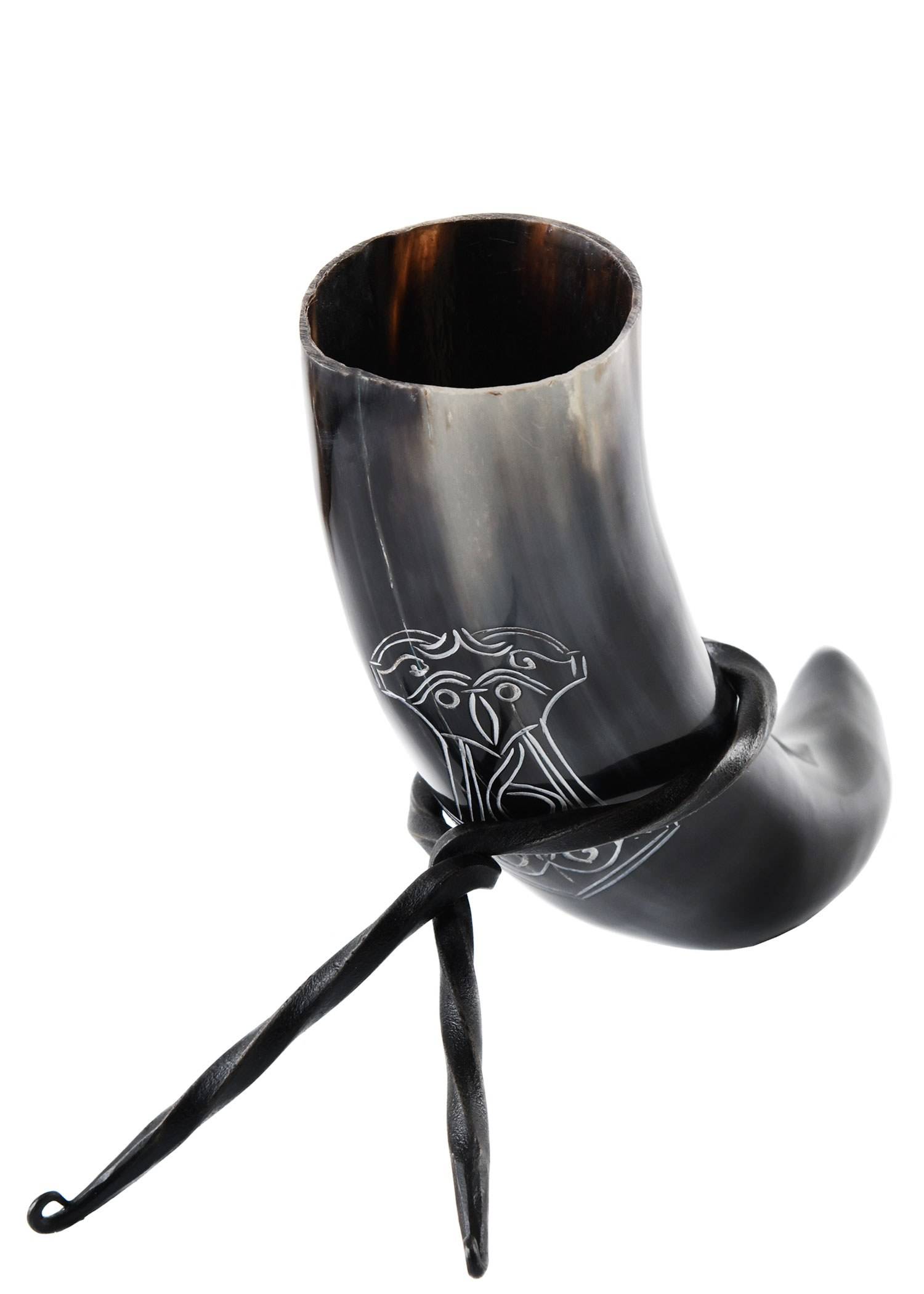 Viking Drinkhoorn met Standaard, Mjolnir, Hamer van Thor