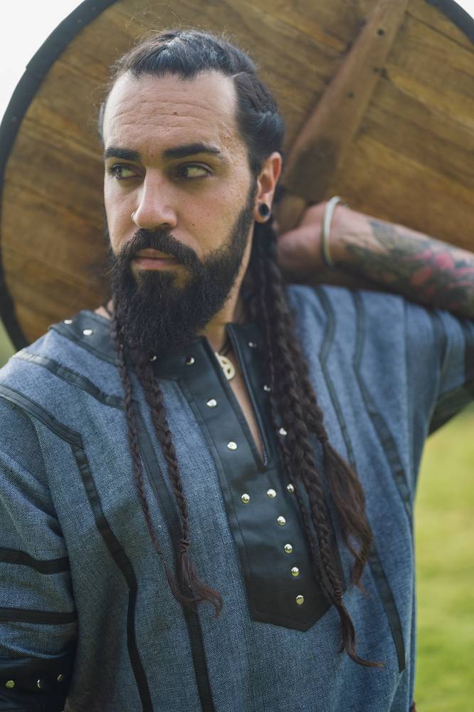Viking Tuniek, Katoen in Blauw