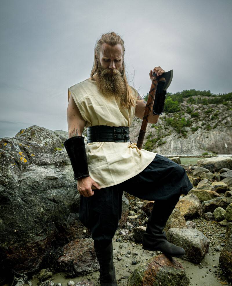 Viking Tuniek, mouwloos van karakter in Natuurkleur