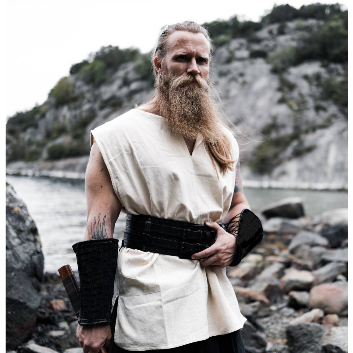 Viking Tuniek, mouwloos van karakter in Natuurkleur