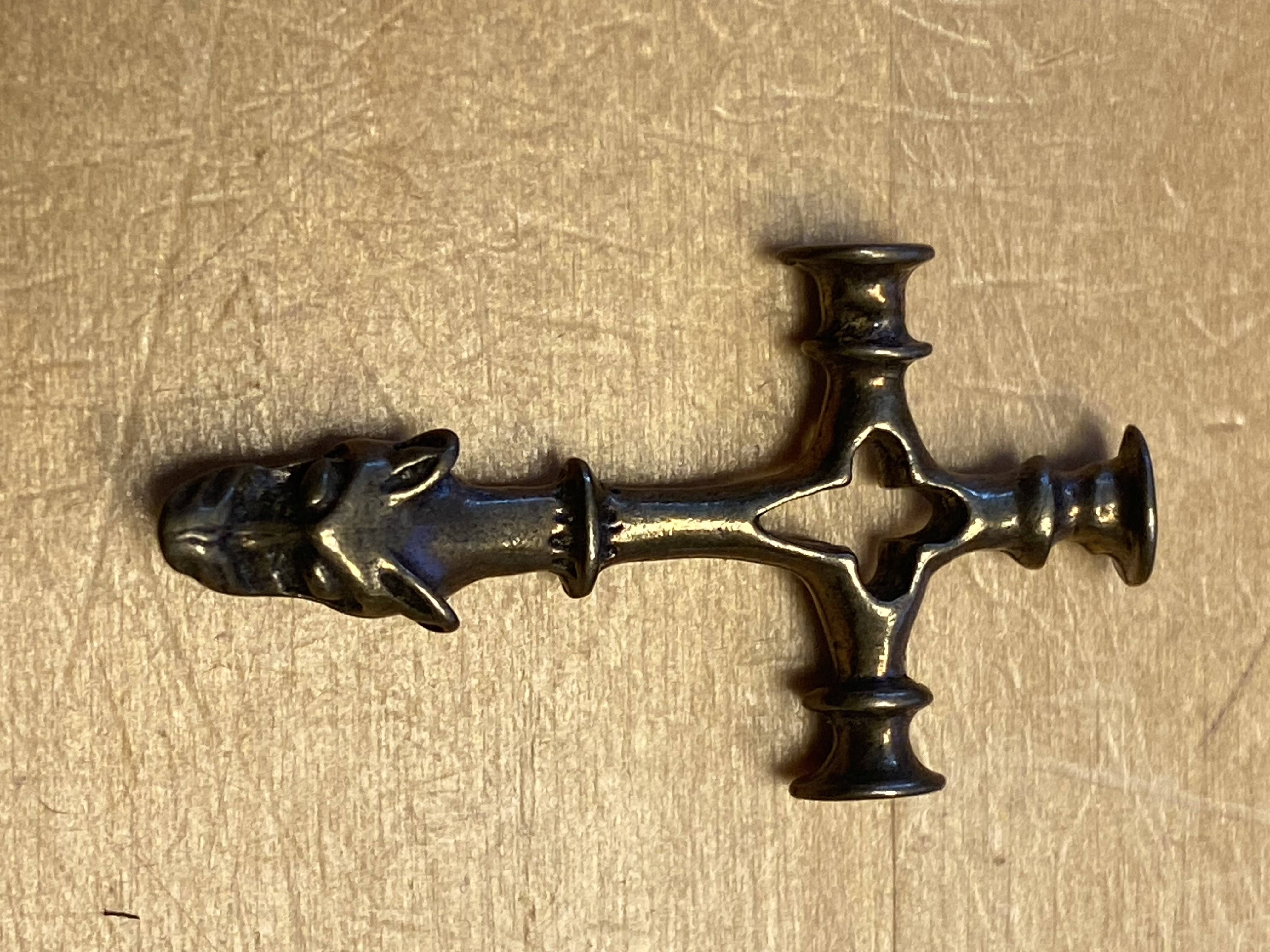 Wikinger Wolfskreuz Anhanger Bronze (AUSVERKAUF)