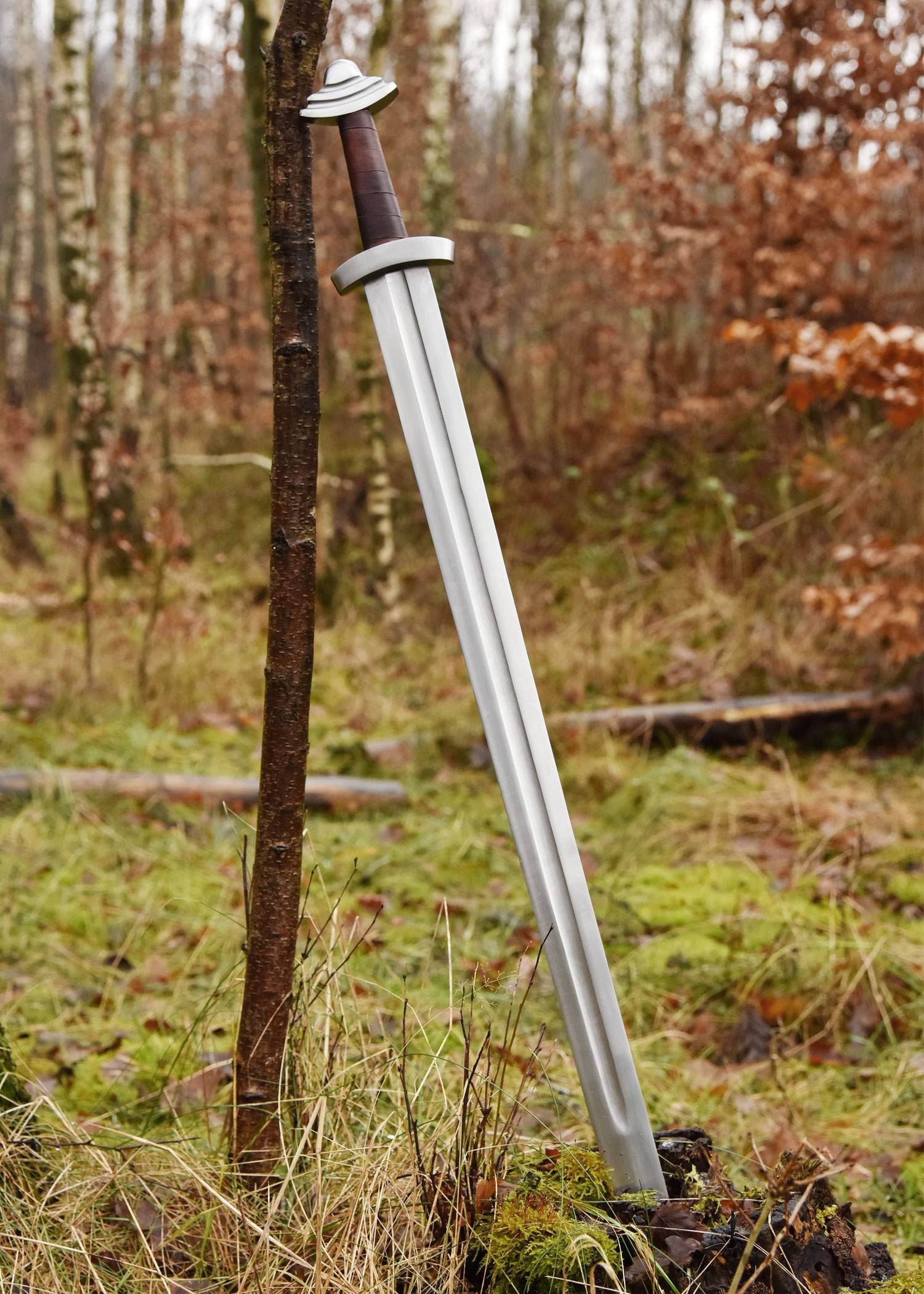 Wikingerschwert mit Scheide, 11. Jh., Schaukampfschwert SK-B Klasse.