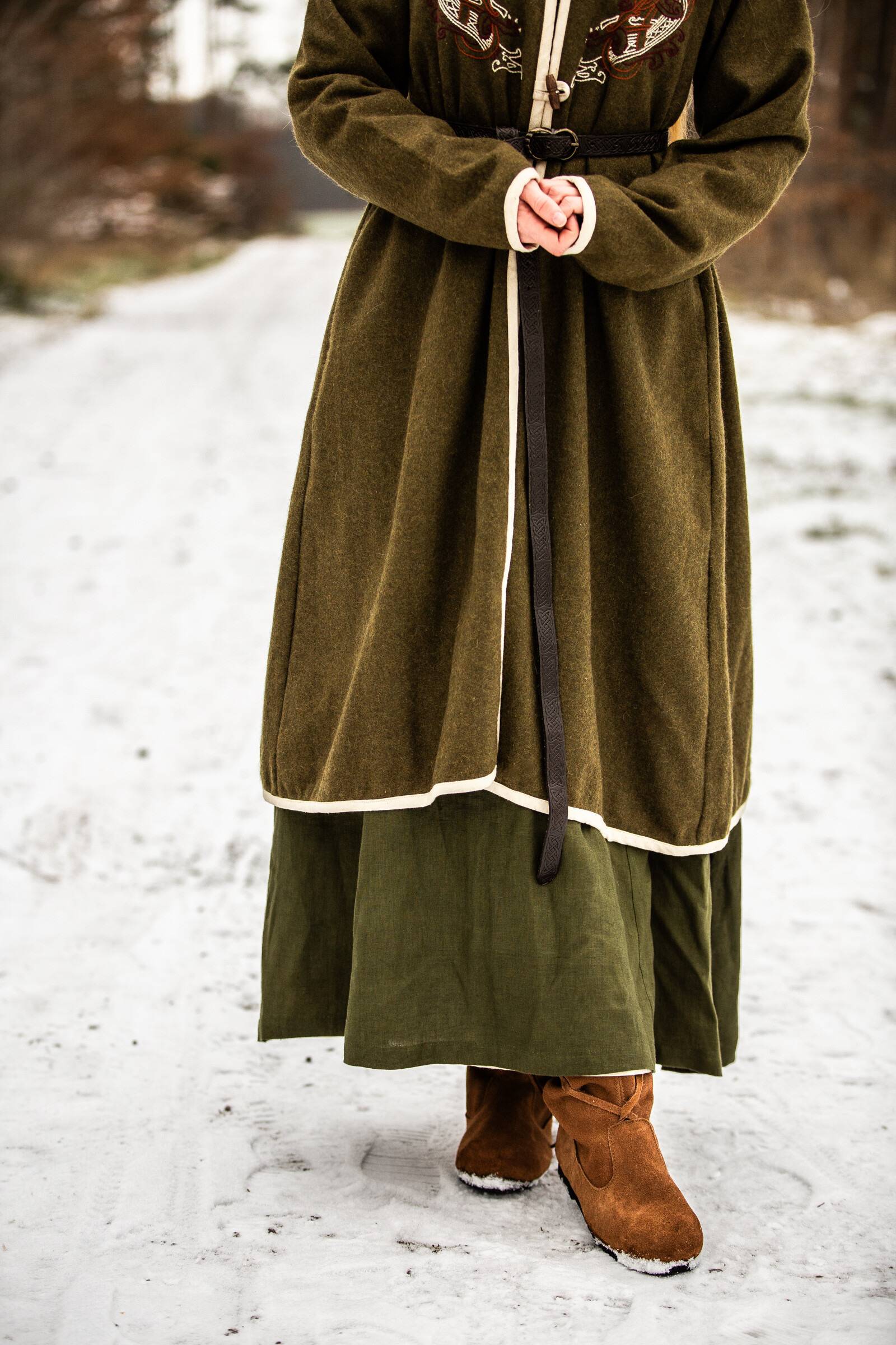 Viking Birka Mantel van Wol in Groen