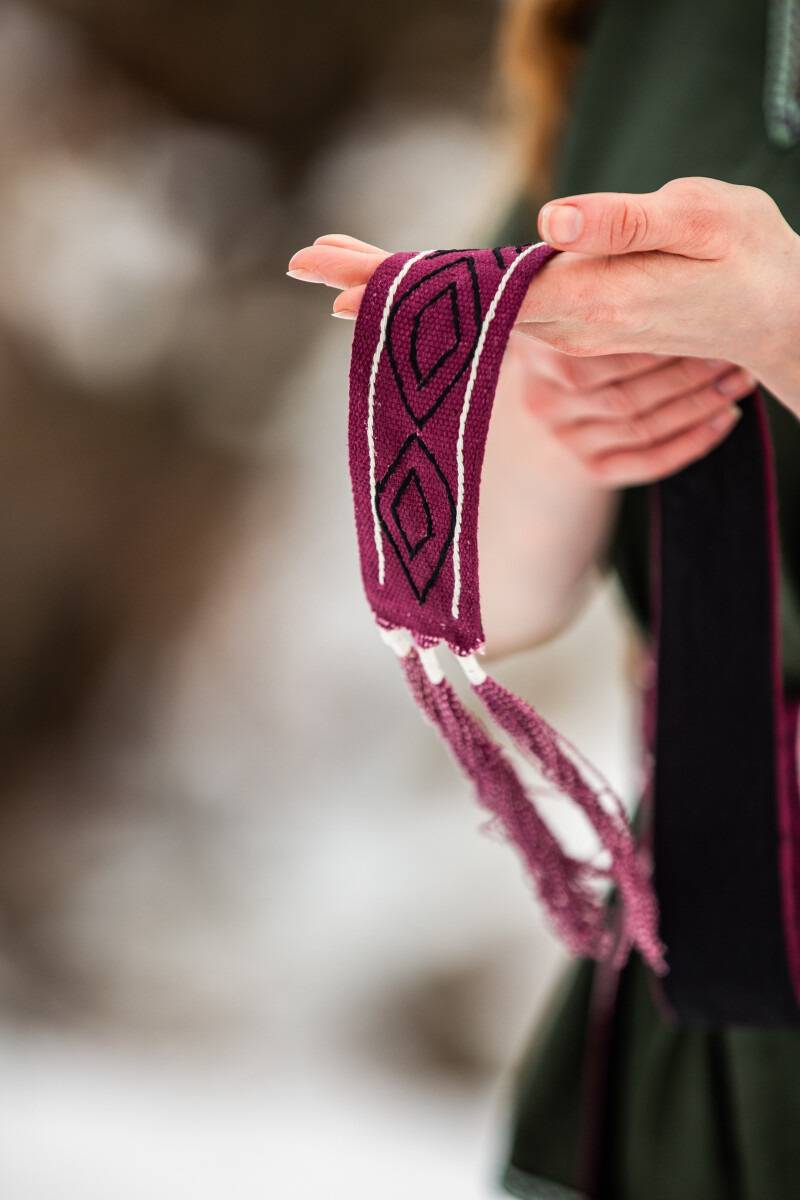Viking Stoffen Riem in het Rood