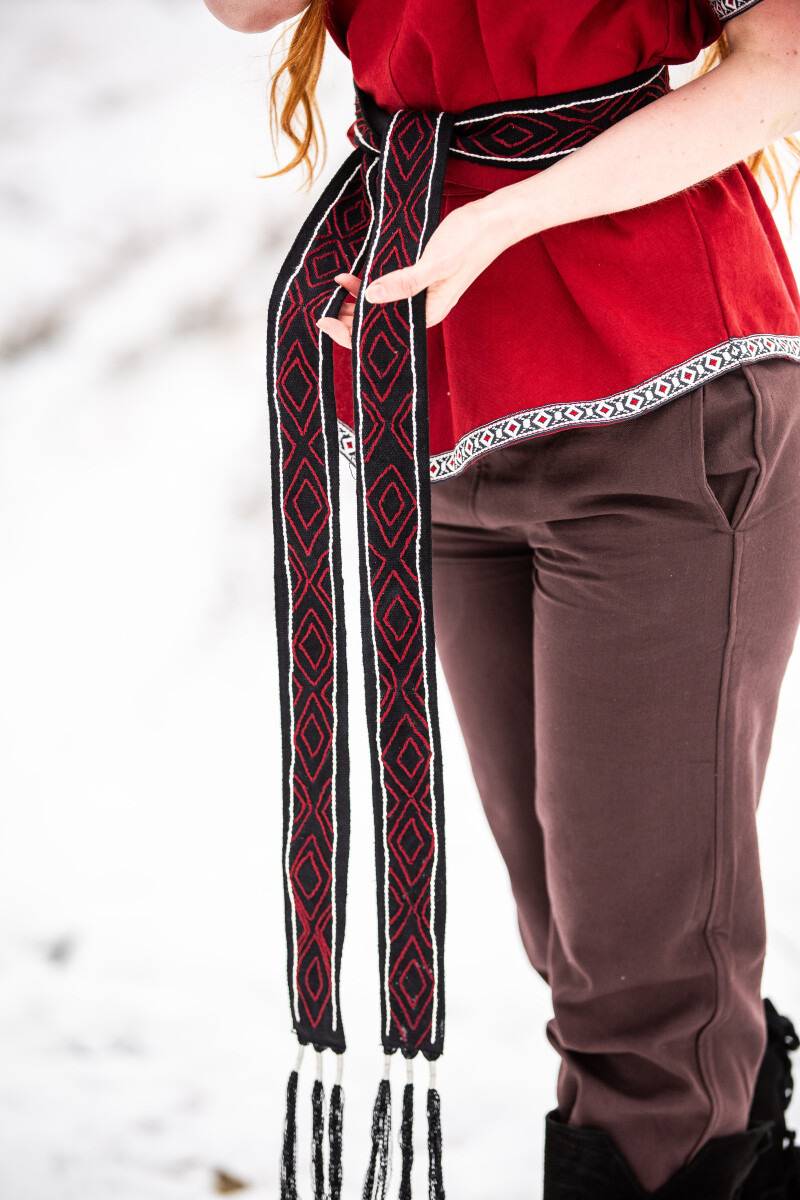 ​​​Wikinger Gürtel in Schwarz